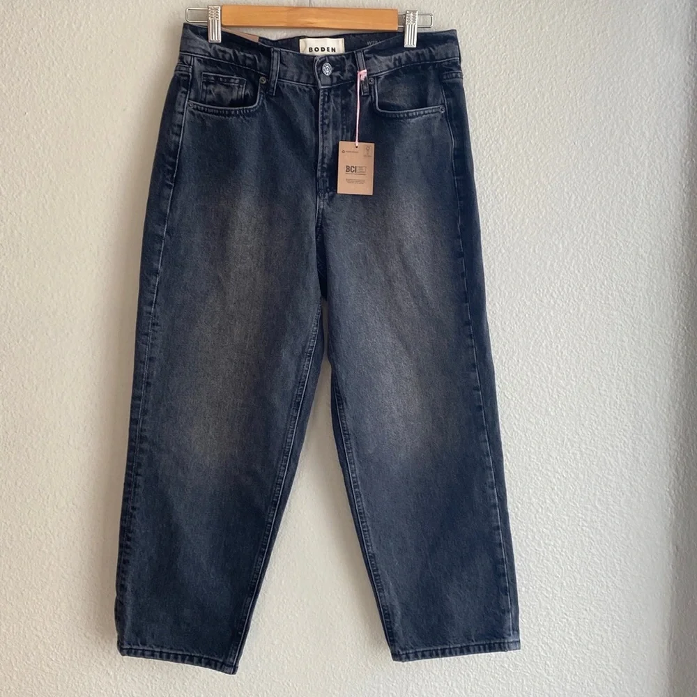 Boden Black Straight Leg Women's Pants - Picture 1 of 9